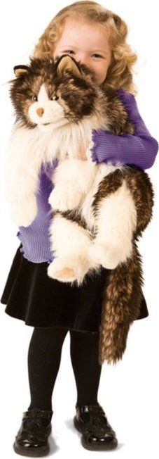 Kočka velká Ragdoll (pohyblivý plyšák na ruku), FOLKMANIS PUPPETS - obrázek 1