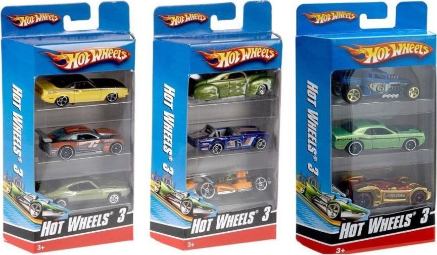 MATTEL Hot Wheels Autíčka sada 3ks - obrázek 1