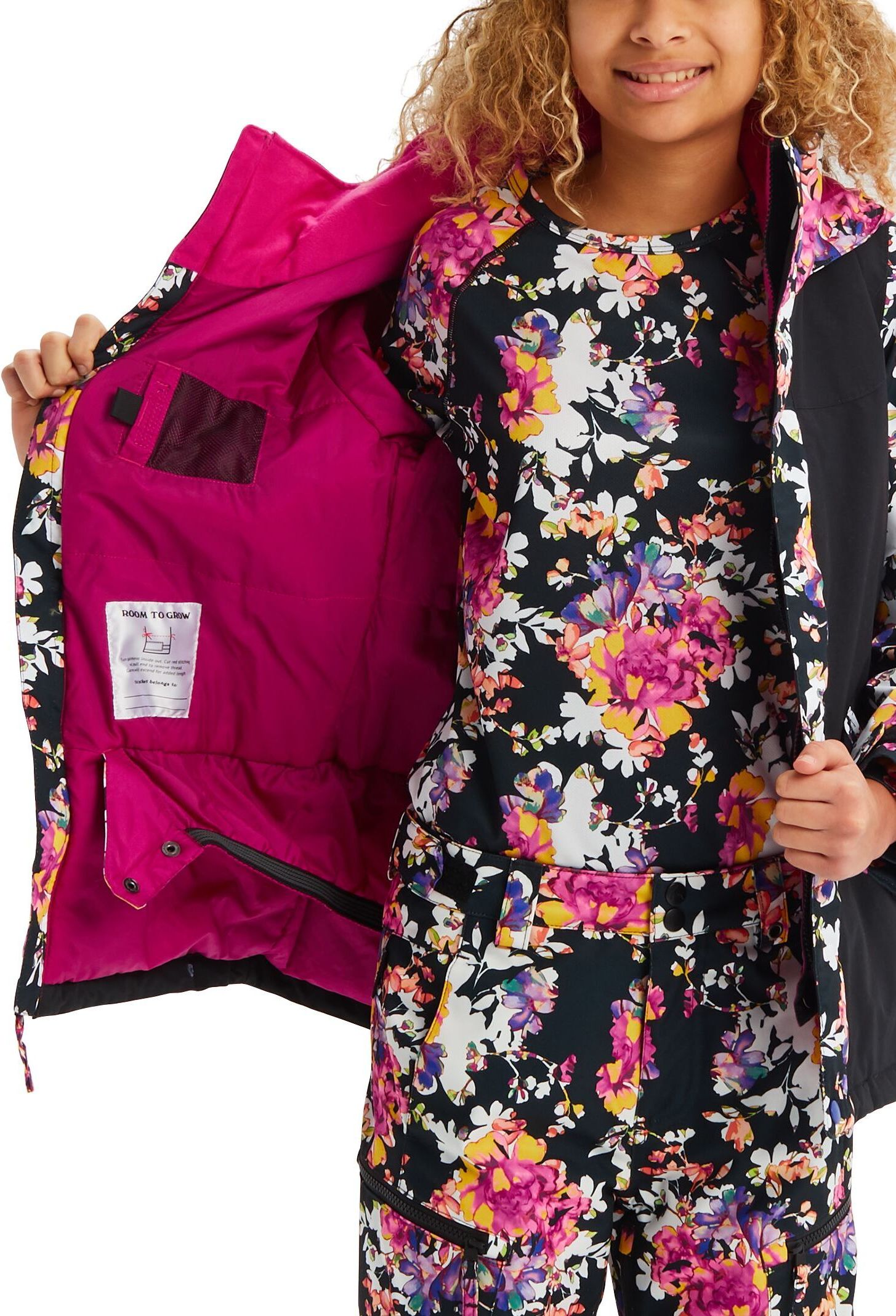 Burton Kids' Elodie Jacket - true black / secret garden 126-133 - obrázek 2