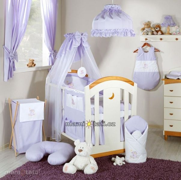 Mamo Tato 5D lux set s nebesy z šifónu Mráček lila - obrázek 1