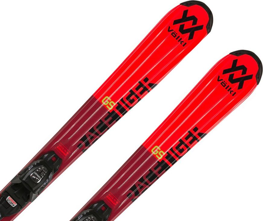 Volkl Racetiger Jr. red + vázání  4.5 VMotion Jr. 120 - obrázek 1
