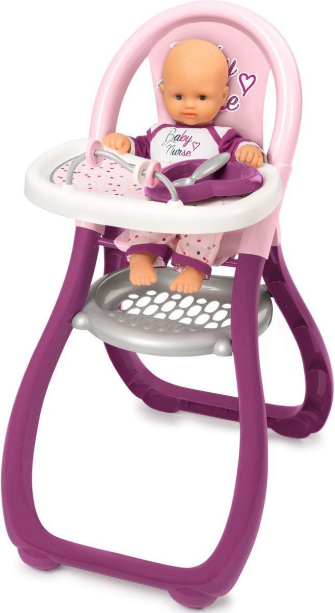 Smoby Baby Nurse jídelní židlička pro panenky - obrázek 1