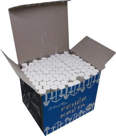 Křída, bílá, kulatá, box 100 ks - obrázek 1