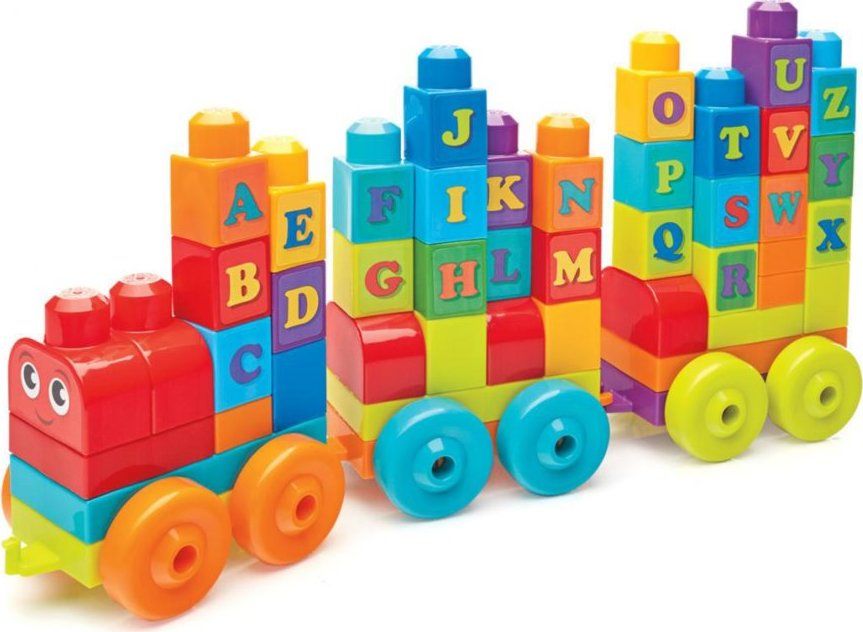MEGA BLOKS ABC naučný vláček s písmeny 60 dílů - obrázek 1