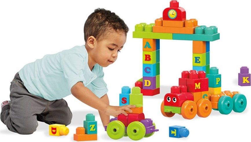 MEGA BLOKS ABC naučný vláček s písmeny 60 dílů - obrázek 2