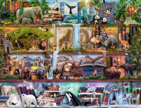 RAVENSBURGER Puzzle Království divokých zvířat 2000 dílků - obrázek 1