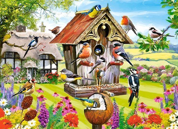 CASTORLAND Puzzle Ptačí budka 300 dílků - obrázek 1