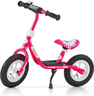 Dětské odrážedlo kolo Milly Mally Dusty pink 10", Růžová - obrázek 1