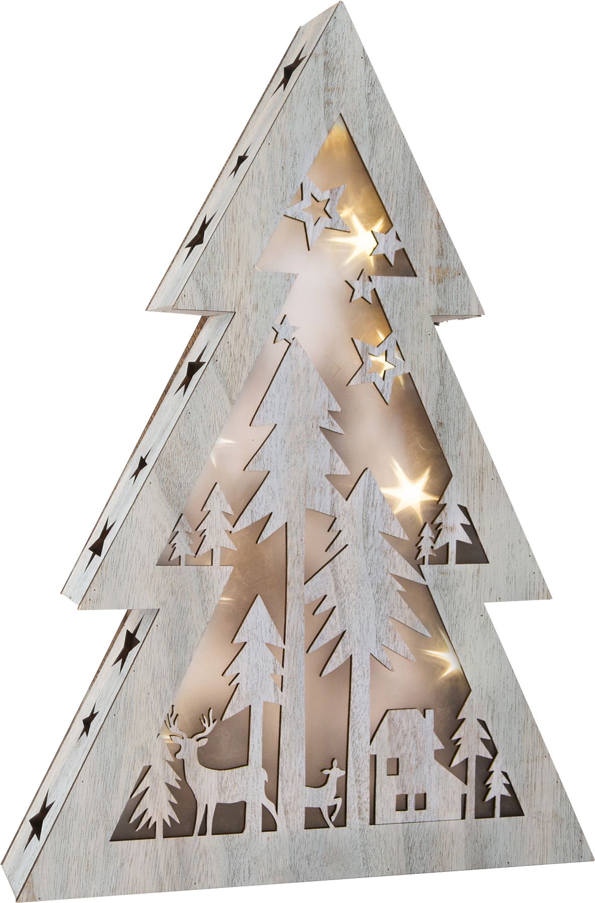 Legler Small Foot Dřevěný vánoční stromeček se světlem velký - obrázek 1