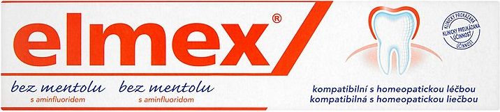 elmex Zubní pasta bez mentolu s aminfluoridem 75 ml - obrázek 1