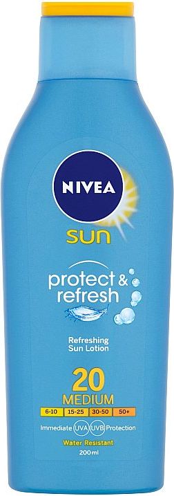 Nivea Sun Protect & Refresh osvěžující mléko na opalování OF 20 200 ml - obrázek 1
