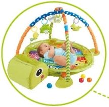 Konig Kids Vzdělávací hrací deka s 30 míčky Konig Kids - Želva - obrázek 4