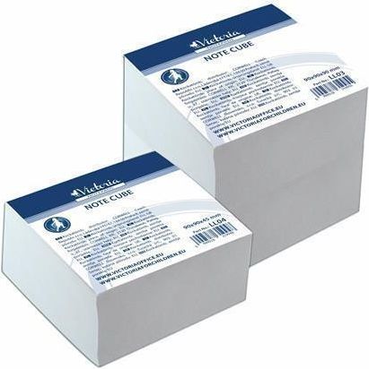 Papírové bločky v kostce, 90x90x45, VICTORIA, bal. 350 ks - obrázek 1