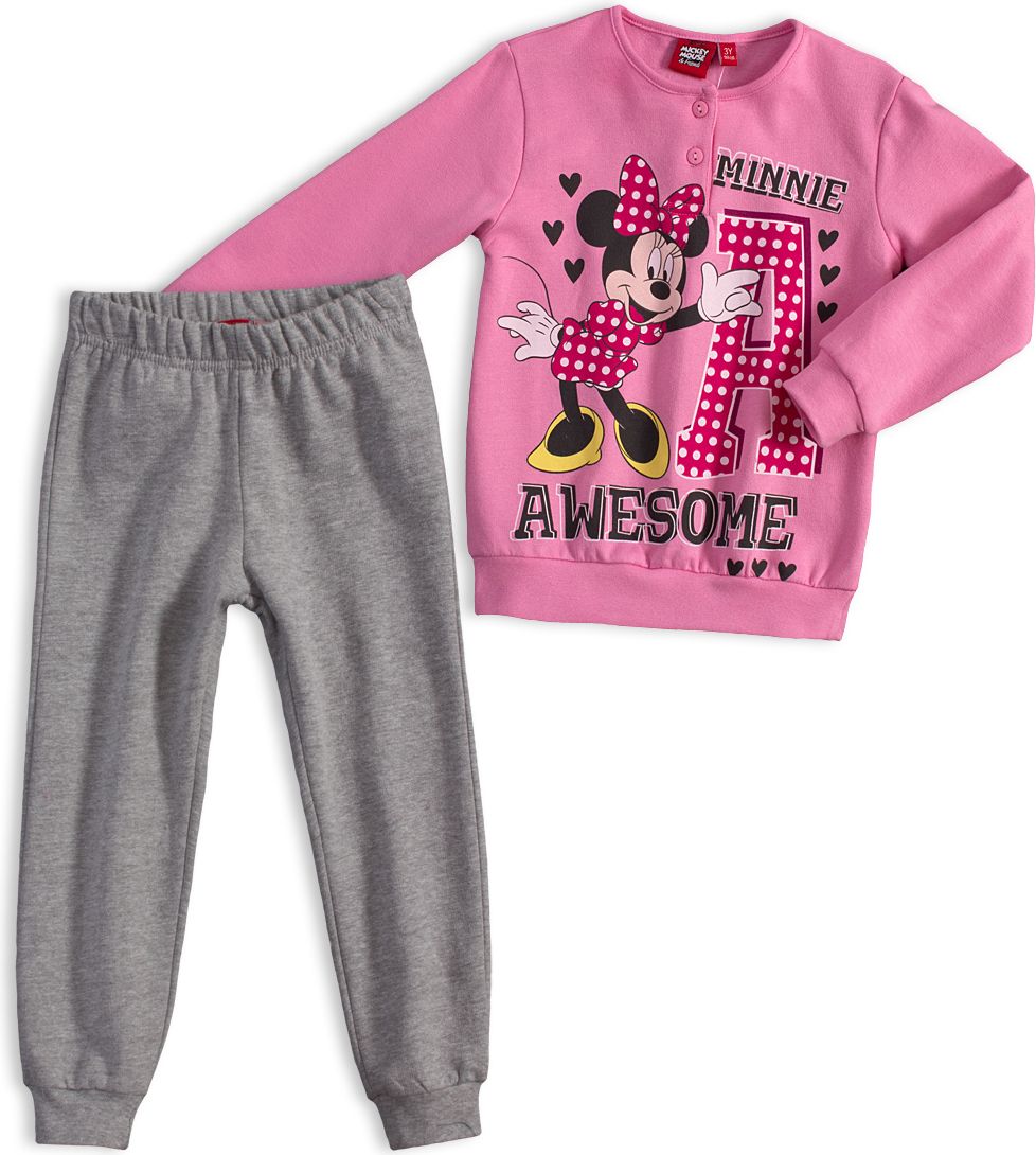 Dívčí termo pyžamo DISNEY MINNIE AWESOME světle růžové Velikost: 122 - obrázek 1