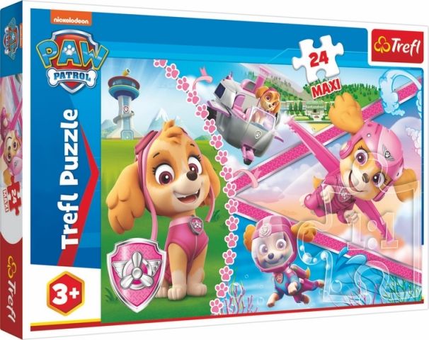 Puzzle MAXI Hrdinská Skye Tlapková patrola 24 dílků - obrázek 1