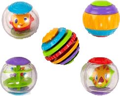 BRIGHT STARTS Hračka Shake & Spin Activity Balls™, 3m+ - obrázek 1
