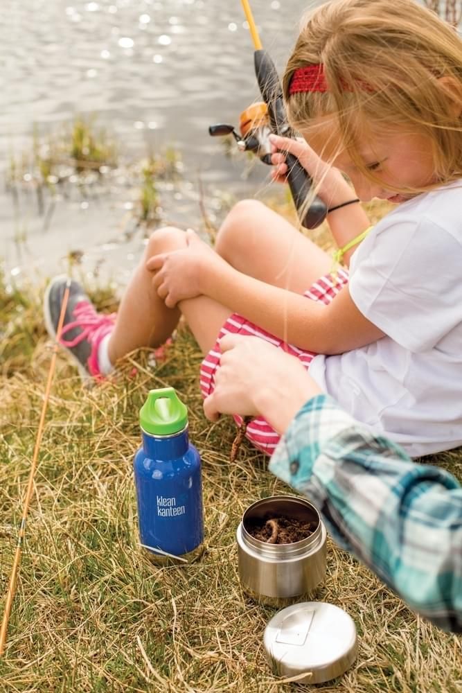 Klean Kanteen Insulated Kid Classic w/Kid Loop Cap - coastal waters 355 ml uni - obrázek 2