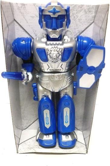 Robot na baterie Warriors - modrá - obrázek 1