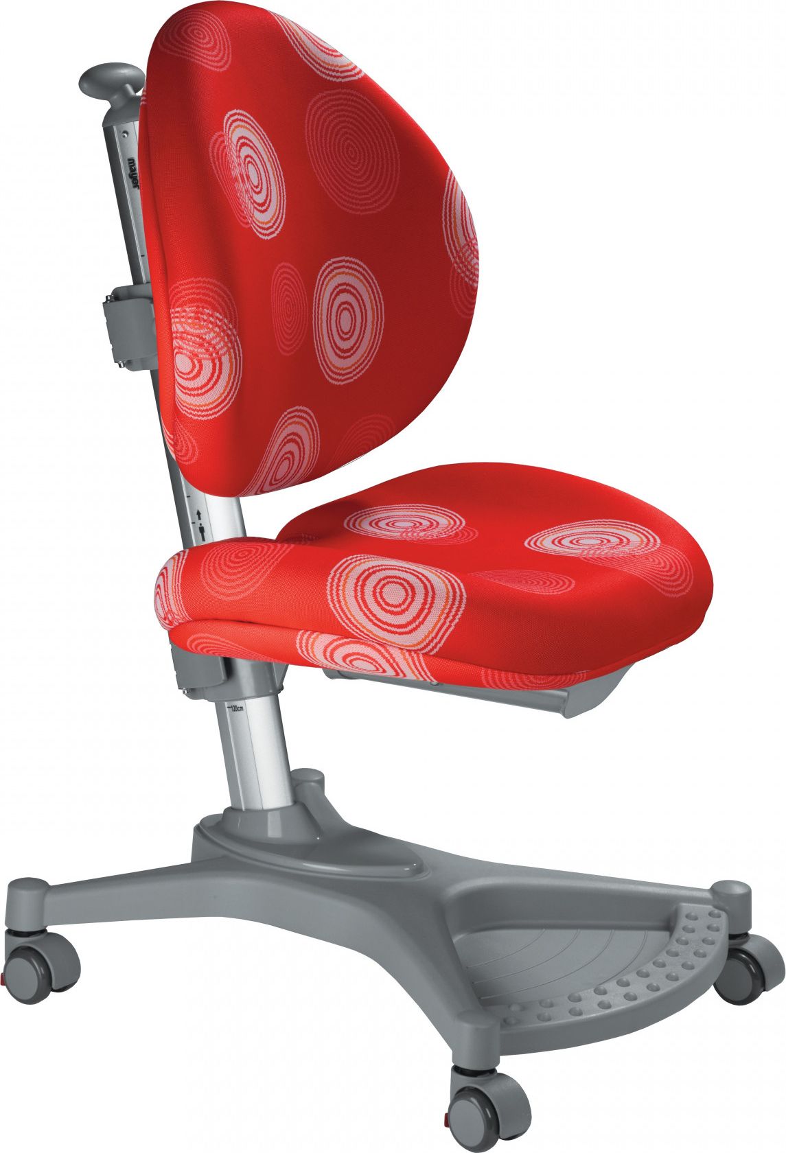 Rostoucí židle Mayer MyPony - červená s kruhy - obrázek 1
