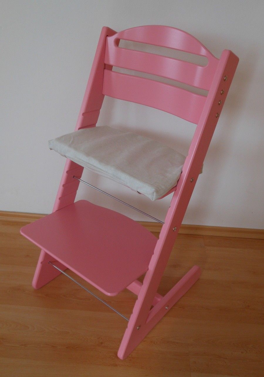Rostoucí židle Jitro Baby růžová - obrázek 1
