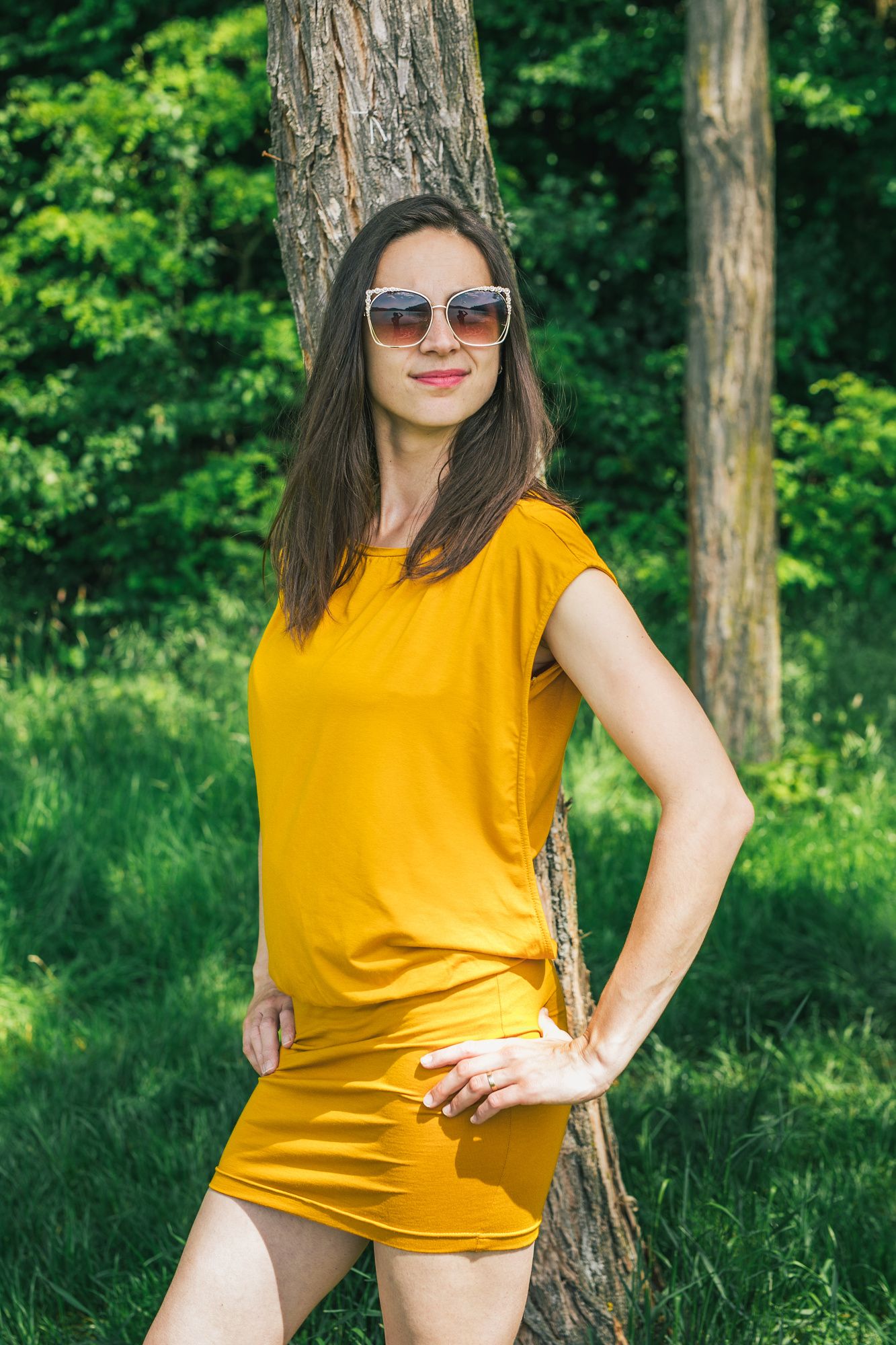 Be Lenka Kojošaty Ema 2v1 - Mustard Velikost: XL - obrázek 4