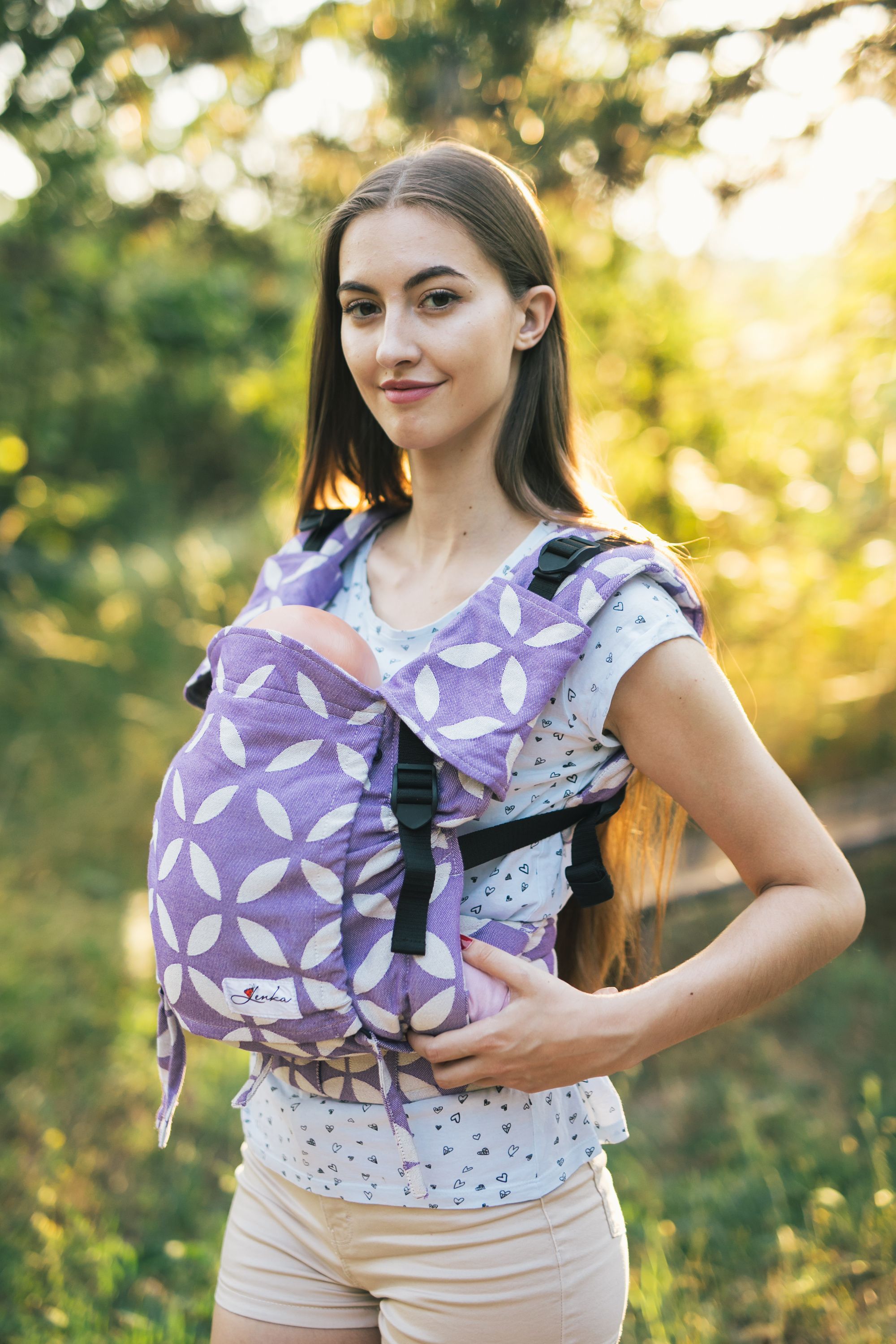Be Lenka Nosítko Lenka 4ever - Classic - Purple Ramenní popruhy: Klasické bez možnosti kríženia - obrázek 3