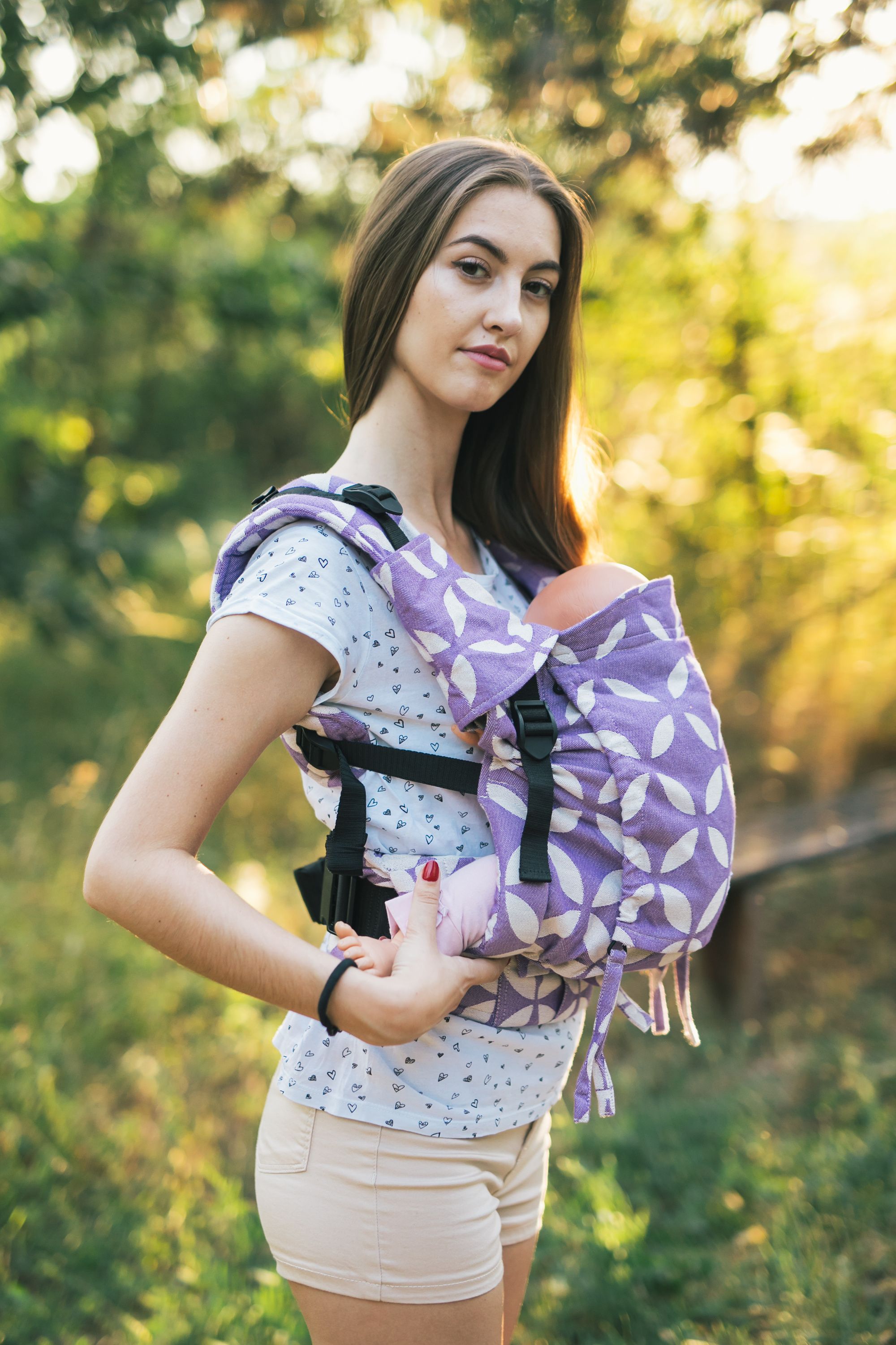 Be Lenka Nosítko Lenka 4ever - Classic - Purple Ramenní popruhy: Klasické bez možnosti kríženia - obrázek 4