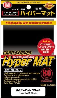 KMC Obaly na karty KMC Standard Sleeves - Hyper Mat Black - 80ks - obrázek 1