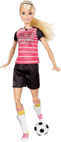 Barbie sportovkyně panenka Barbie: Fotbalistka blond - obrázek 1