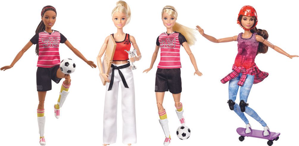 Barbie sportovkyně panenka Barbie: Fotbalistka blond - obrázek 2