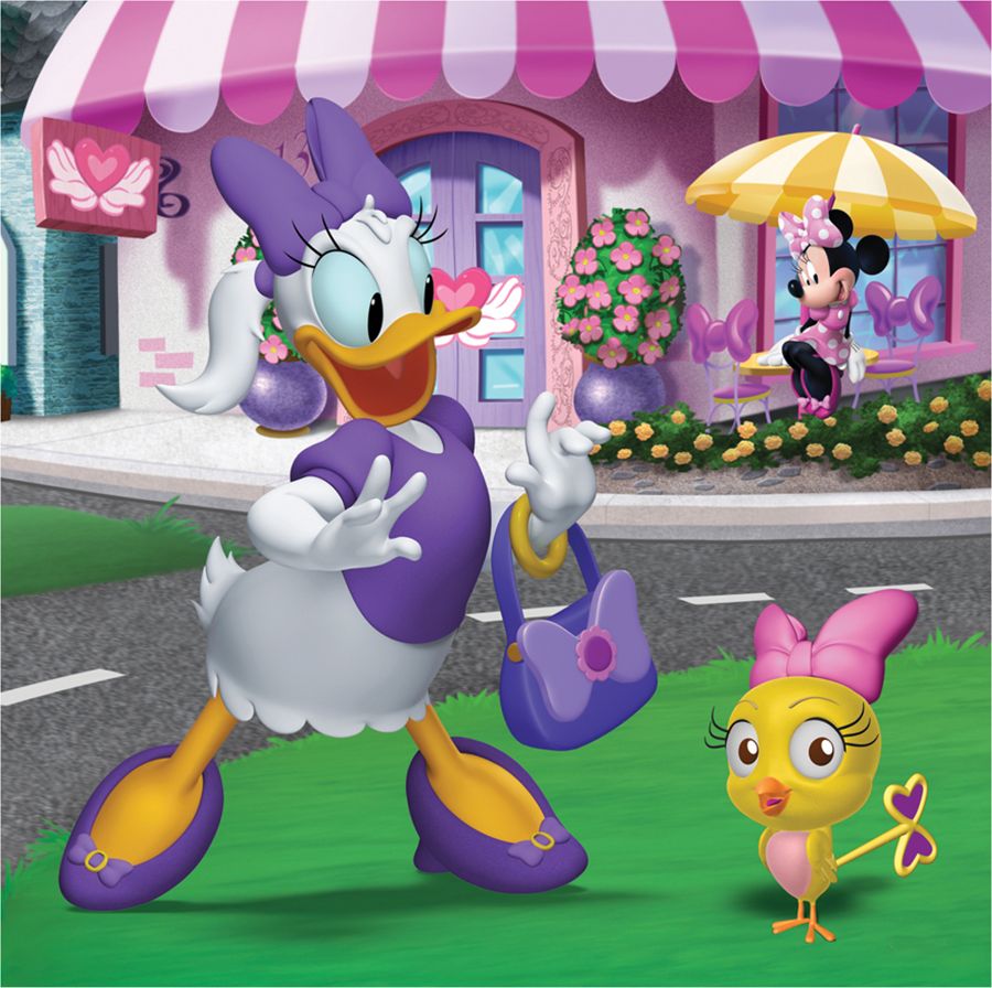DINO Puzzle Den s Minnie 3 x 55 dílků - obrázek 2