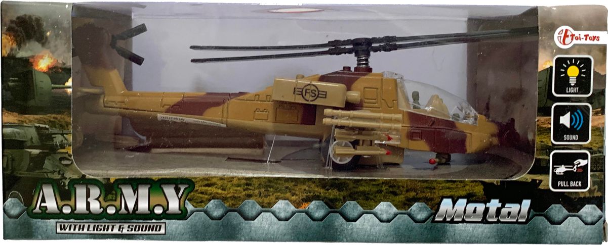 Teddies Vojenská helikoptéra Barva maskování: zelená - obrázek 2