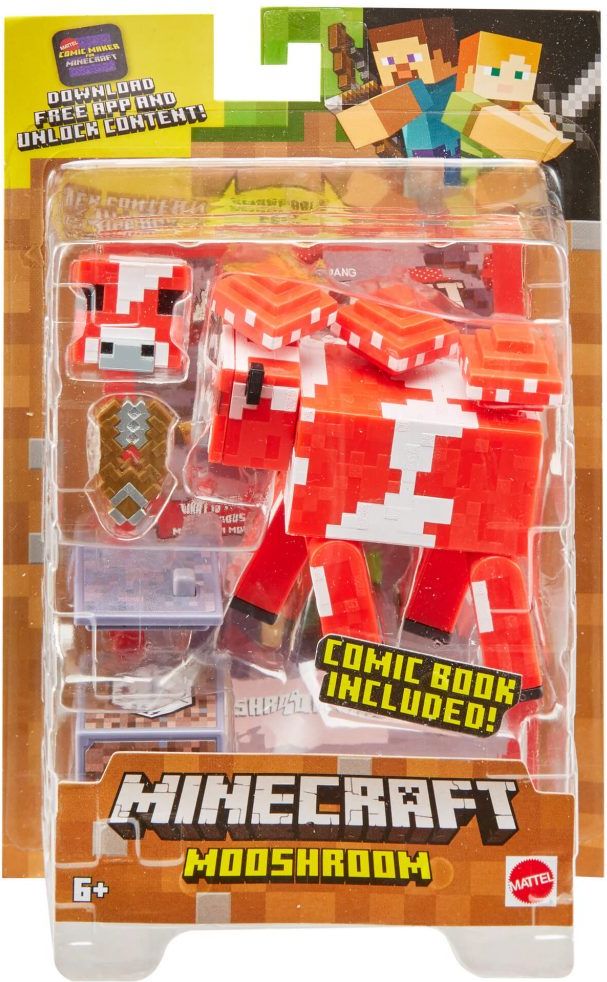 Mattel Minecraft figurka Mooshroom - obrázek 1