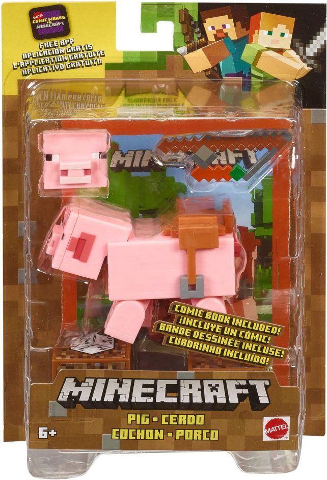Mattel Minecraft figurka Pig - obrázek 1