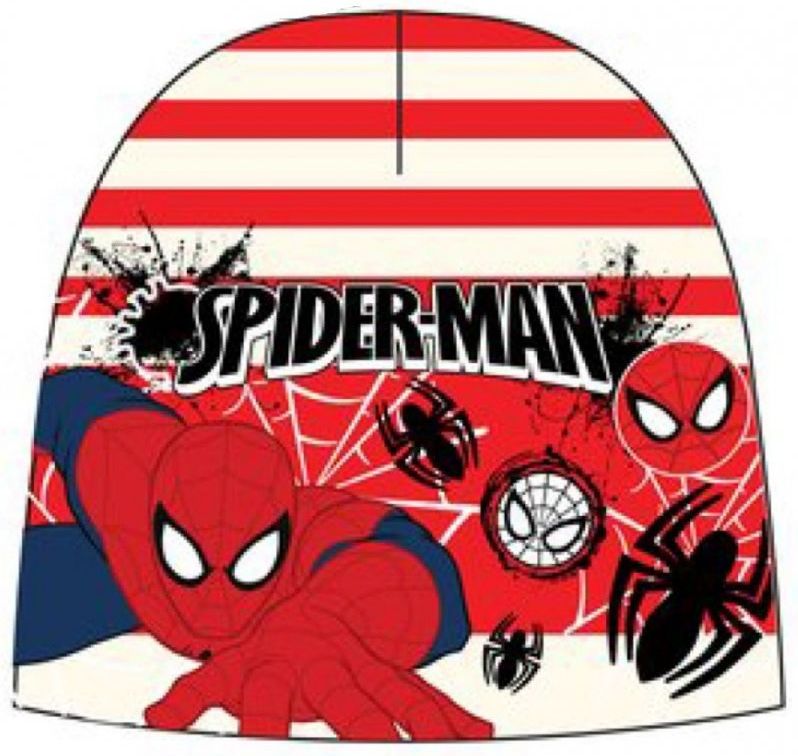 SunCity · Chlapecká teplá čepice Spiderman - červeno / bílá 52 - obrázek 1