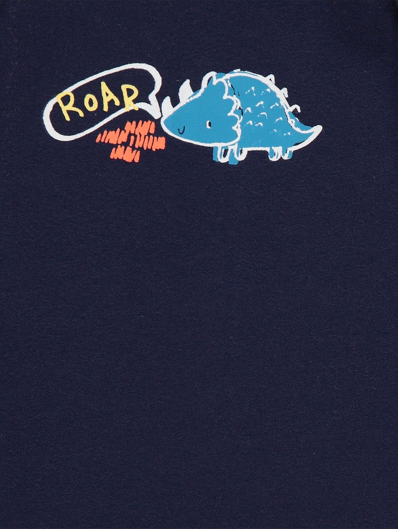 Kojenecké body GEORGE, 10ks v balení, krátký rukáv, motiv dino Velikost: 74 - 80cm (9 - 12 měsíců) - obrázek 6