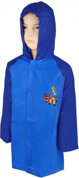 Setino · Dětská / chlapecká pláštěnka Požárník Sam - Hasič Sam - Fireman Sam - modrá EU 128 - obrázek 1