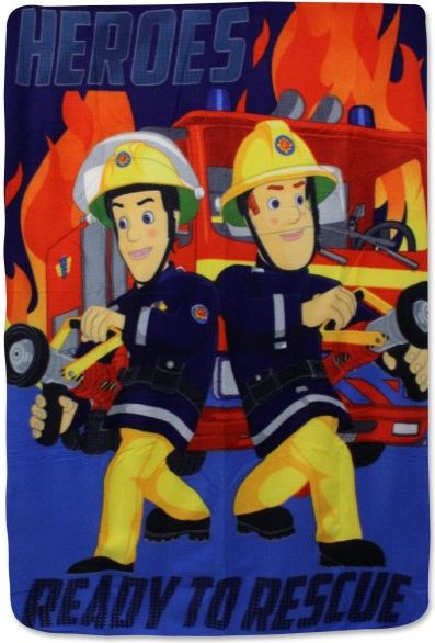 Setino · Dětská fleecová deka Požárník Sam - Hasič Sam - Fireman Sam - motiv Heroes - 100 x 140 cm - obrázek 1