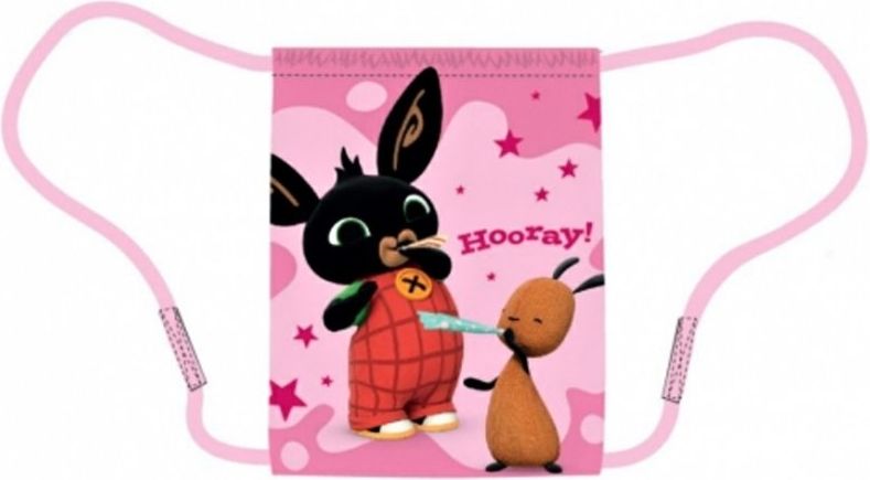 Setino · Dívčí sáček na přezůvky Zajíček Bing Bunny - růžový - 33 x 41 cm - obrázek 2