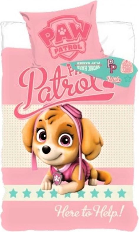 Setino ·  Ložní povlečení do dětské postýlky Tlapková patrola - Paw Patrol - motiv Here to Help! - 100% bavlna - 40 x 55 cm + 90 x 140 cm - obrázek 1