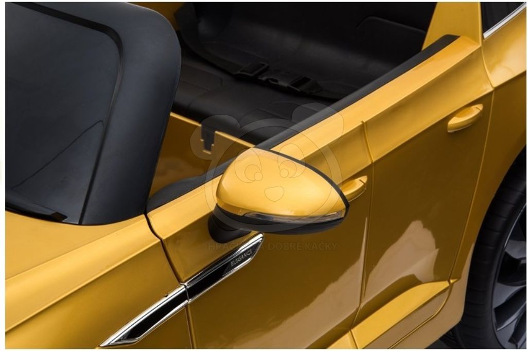 Dětské elektrické autíčko Volkswagen Arteon - bílé - obrázek 4