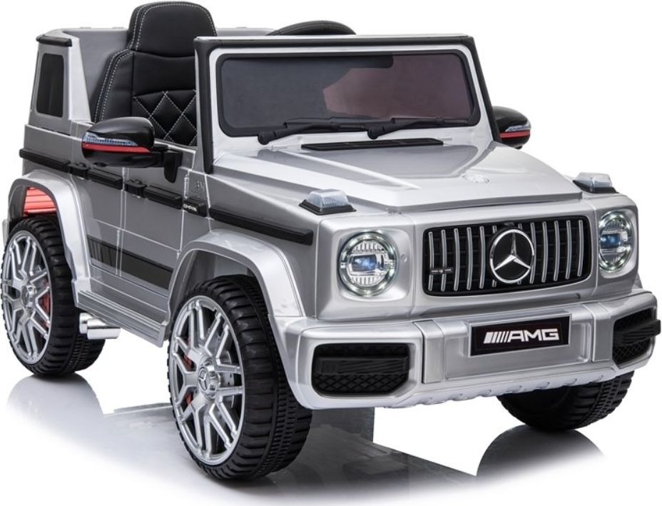 Dětské elektrické autíčko Mercedes G63 AMG - stříbrné lakované - obrázek 1