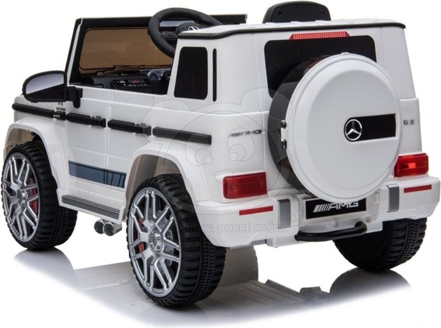 Dětské elektrické autíčko Mercedes G63 AMG - stříbrné lakované - obrázek 14