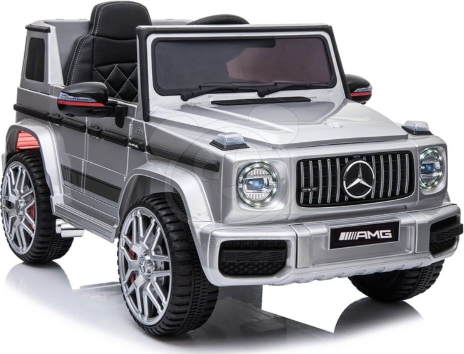 Dětské elektrické autíčko Mercedes G63 AMG - stříbrné lakované - obrázek 7