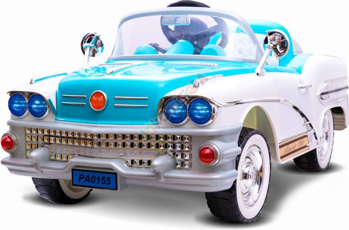 Dětský elektrický americký Cadillac - modrý - obrázek 1