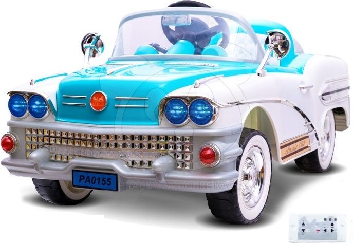 Dětský elektrický americký Cadillac - modrý - obrázek 2