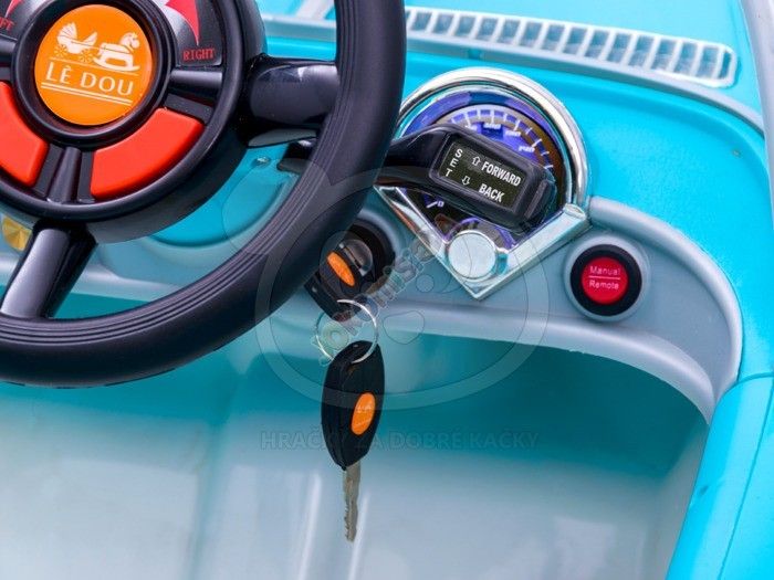 Dětský elektrický americký Cadillac - modrý - obrázek 13
