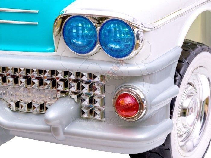 Dětský elektrický americký Cadillac - modrý - obrázek 17