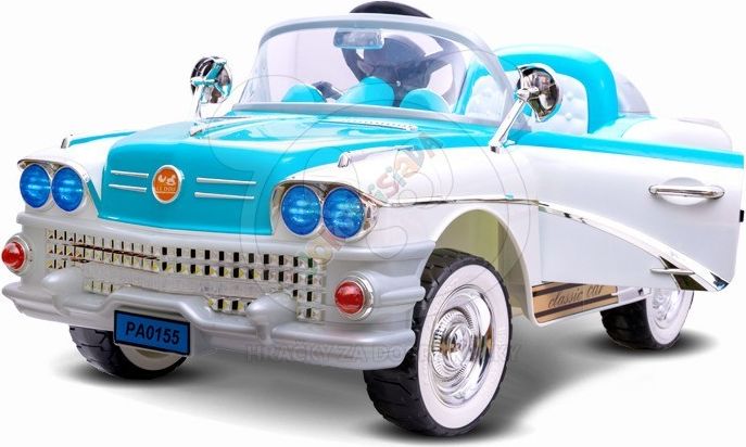 Dětský elektrický americký Cadillac - modrý - obrázek 9