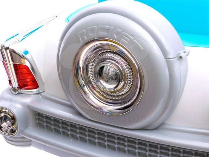 Dětský elektrický americký Cadillac - modrý - obrázek 10